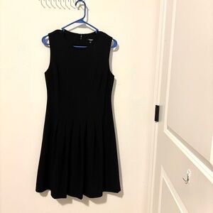 Premise Black Sleeveless Pleated Mini Dress
